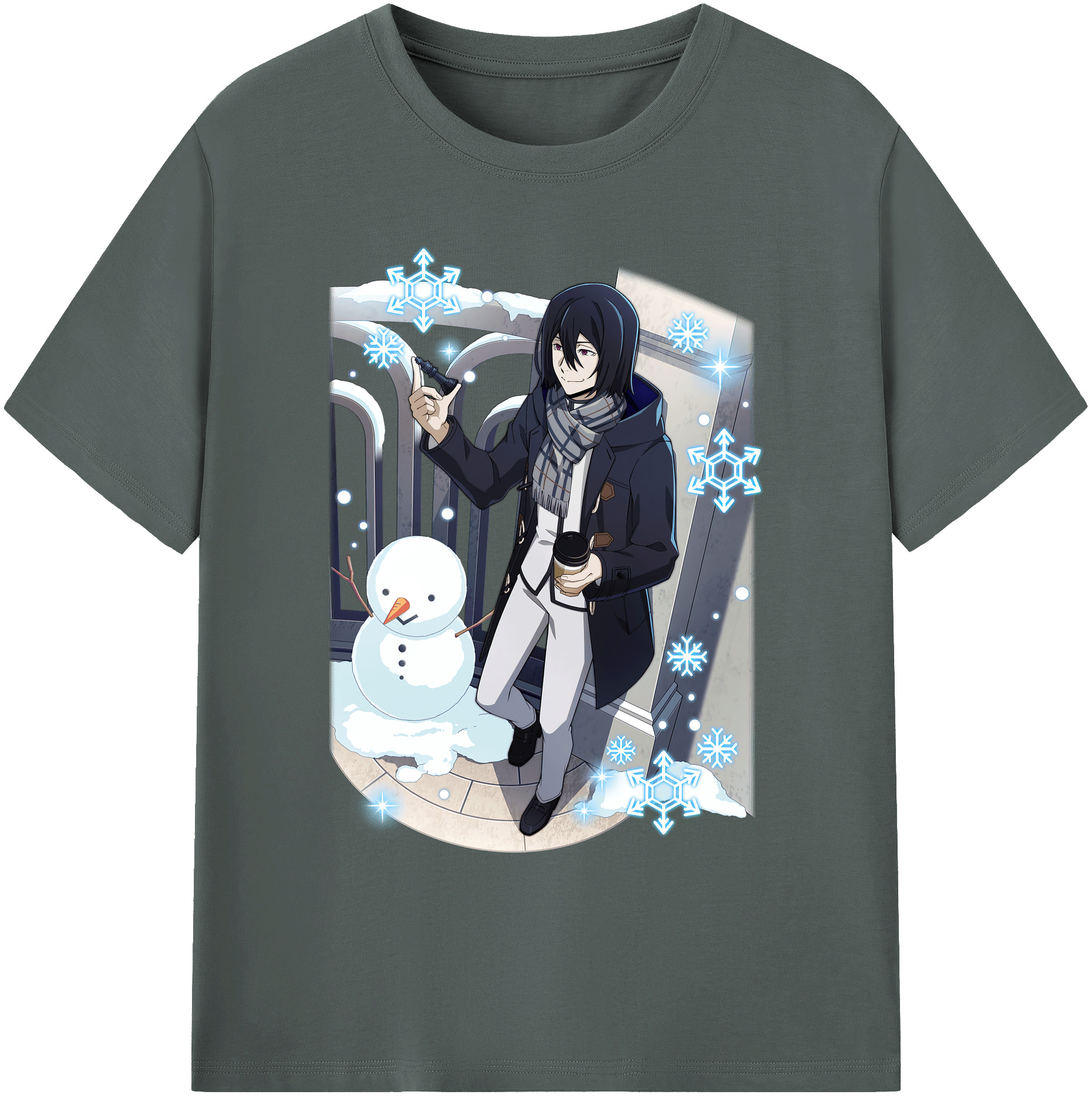 （画像用） 文豪ストレイドッグス Bungo Stray Dogs 綿100％ メンズ半袖Tシャツ｜肌触りやわらか＆通気性